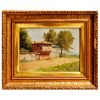 Ziya Kulları 'Cumbalı Ev' Tablo TÜYB 24x33cm 2 Ziya Kulları (XIX-XX) - Türk Ressam - Tuval Üzerine Yağlıboya Tablo (TÜYB) - "Cumbalı Ev" - İmzalı (sol alt) 'ziya' (Eski Türkçe) - 24.00 x 33.00 cm