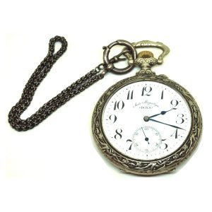 Doxa Anti-Magnetique Avcı Cep Saati - 1906 yılı - Porselen Kadran - 'Medaille D'or Milan 1905, Doxa Hors Concours Liege 1905' Gümüş Kasa - Çap: 70mm - 135gr -2-