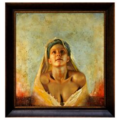 Eser AFACAN (1953-) - Süryani Ressam - Tuval Üzerine Yağlıboya Tablo - "Canarian" - İmzalı (sağ alt) - 'Afacan' - 80.00 x 75.00 cm