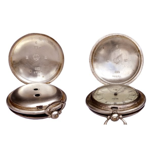 GümüşGerdan Siegrist London - Anahtar Kurmalı Gümüş Cep Saati - Lever Sistem inhouse Makine - Çok Nadir Koleksiyonluk - Çap 55 mm - 110 gr -3-
