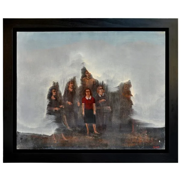 Komet Gürkan Çoşkun (1941-) - Türk Ressam, Şair - Tuval Üzerine Yağlıboya Tablo - "Soyut" - İmzalı (sağ alt) 'Komet' - 73.00 x 92.00 cm