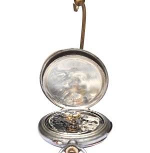 Chrono Gümüş Cep Saati Dakika Çalarlı 900 Ayar 7 Chrono Dakika Çalarlı 900 Ayar Gümüş Cep Saati - Dakikasına kadar çalar, sesiyle söyler - Çok çok nadir koleksiyonluk - Seri No: 41508 - Çap:55mm - 116 gr -3-