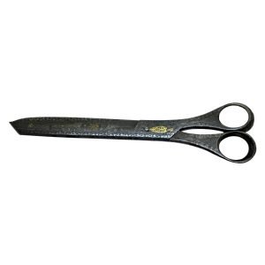 Osmanlı Altın Savatlı Hattat Makası - Stilize bitkisel motiflerle dekorlu makasların ağız iç kısımları altın kakma selvi motifli - 20.5 cm Uzunluk -2-