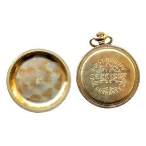 Serkisof Demiryolu Cep Saati - Molnija Chelyabinsk - Elle Kurmalı, 18 jewels - Çap: 50mm, Kasa Seri No: #004492 - Üretim Yılı: 1965-1997 Kondisyon: Çok İyi -3-