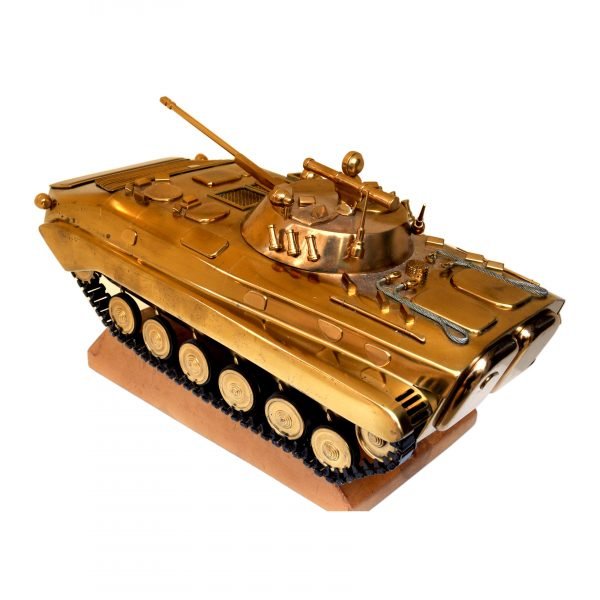 Pirinç Model Tank - 'Sovyet BMP-2' - Tamamı Pirinç - 34(G) x 20(Y) x 17(G) cm -2-