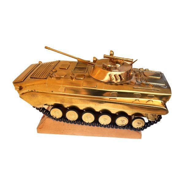 Pirinç Model Tank - 'Sovyet BMP-2' - Tamamı Pirinç - 34(G) x 20(Y) x 17(G) cm -1-