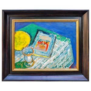 Zeki Faik İzer (1905-1988) - Türk Ressam - Duralit Üzerine Yağlıboya Tablo - "Natürmort" - İmzalı (sağ alt) 'Zeki Faik' - 40.00 x 53.00 cm