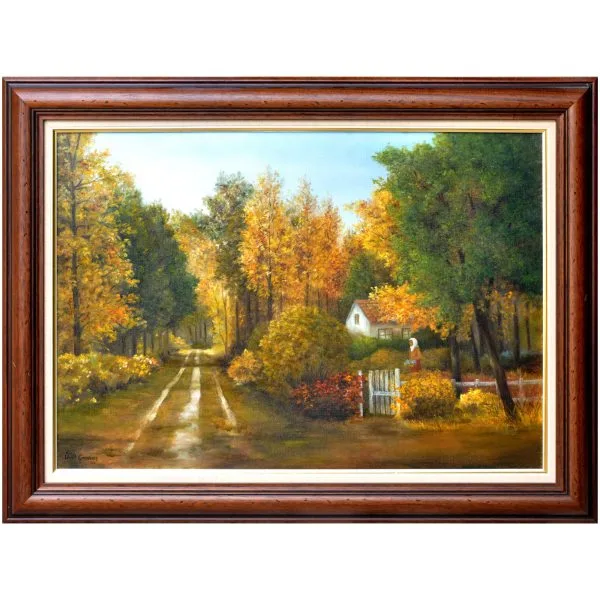 Ümit Çamaş (-) Türk Ressam - Tuval Üzeri Yağlıboya Tablo - "Köy Evi" - İmzalı ve Tarihli 'Ümit Çamaş 07' (2007) - 50.00 x 70.00 cm