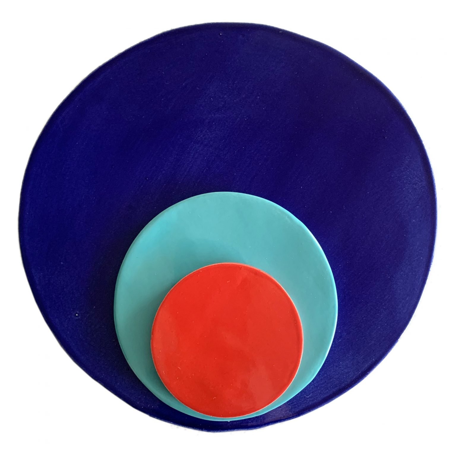 Stardust Ceramics - Cintemani Three Piece Big - Decorative Ceramic Plate - Edisyon 1/1 - Tamamı El Yapımı Seramik Dekoratif Ürün - Parlak Sır Yüzey - 7.5x11x21cm