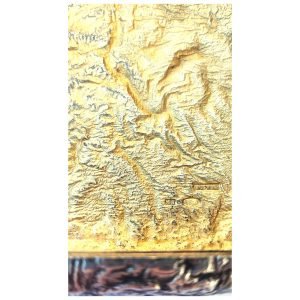 Rus Gümüş Samorodok Sigara Tabakası - Iosif Marshak damgalı 'I.МАРШАКЪ' - Ağaç Gövdesi Doku - 84 Zolotnik 875 Ayar -295 gr - 125x97x22mm -6-