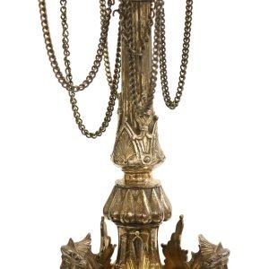 Susse Frères 19.yy Fransız Çift Şamdan Bronz Gümüş 80cm 10 Susse Frères 19.yy Fransız Çift Şamdan - Bronz üzerine Gümüş - Ampir Stil - 7 Mumluklu - 3 Aslan Ayağı Taban - Aplike Dekorlu- 80(Y) cm -4-