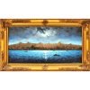 Gasparyan - Ermeni Ressam - "Ay Işığında İstanbul" - İmzalı ve Tarihli 'O. Gasparyan - Tuval Üzerine Yağlıboya - 50.00 x 100.00 cm -1-