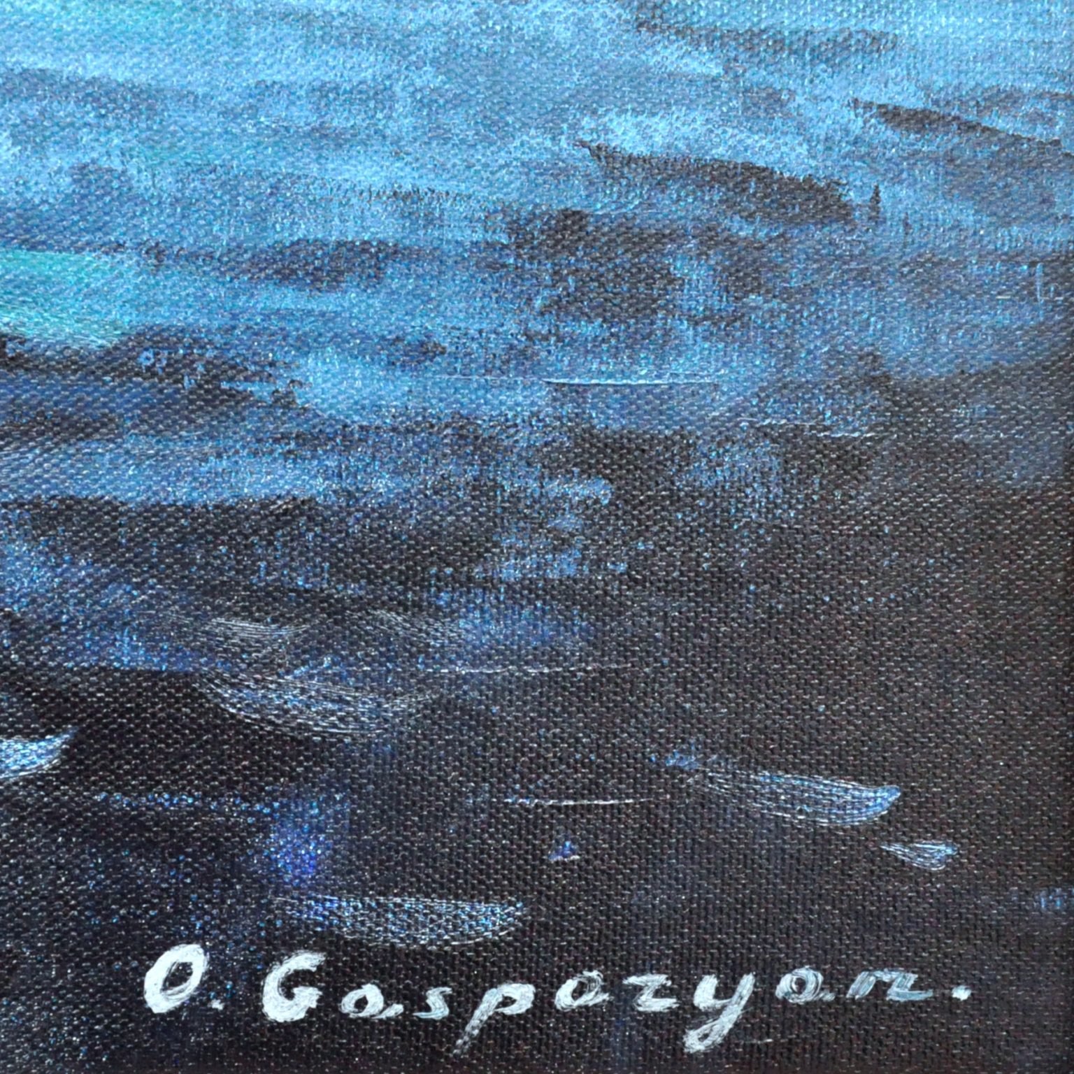 Gasparyan - Ermeni Ressam - "Ay Işığında İstanbul" - İmzalı ve Tarihli 'O. Gasparyan - Tuval Üzerine Yağlıboya - 50.00 x 100.00 cm -2-