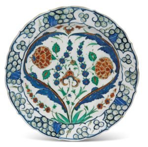 iznik cinisi tabak osmanli 1570