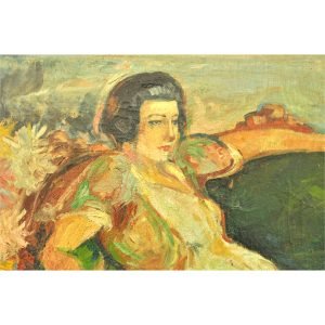 Eren Eyüboğlu 'Bedia Muvahhit' Tablo TÜYB 60x80cm 7 Eren Eyüboğlu (1907-1988) -