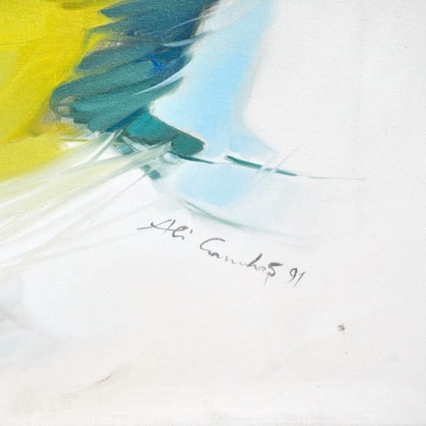 Ali Candaş (1940-) - "Kadının Mücadelesi" - İmzalı ve Tarihli 'Ali Candaş 91' (orta alt) - Tuval Üzerine Yağlıboya - 150.00 x 200.00 cm -2-