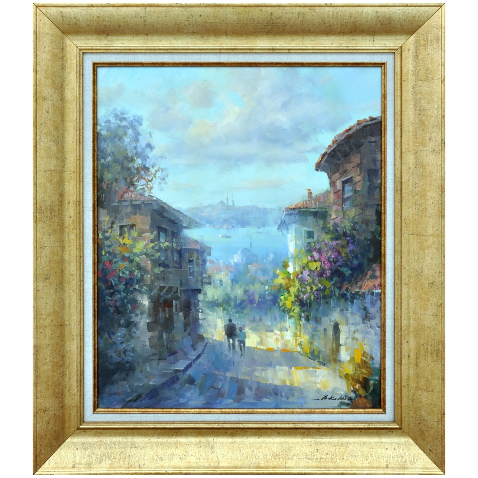 Bülent Kılıç - Türk ressam - Üsküdar - İmzalı 'B. KILIÇ' (sağ alt) - Tuval Üzerine Yağlıboya - 60.00 x 50.00 cm