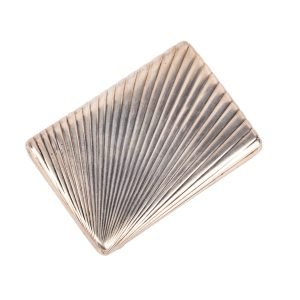 Faberge Rus Gümüş Altın Sigara Tabakası - Karl Faberge St. Petersburg damgalı, içi altın kaplama, açma butonu kabaşon safir taşlı, 84 zolotnik - 155 gr - 102x72x11 mm -2-