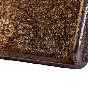 Sazikov Rus Gümüş Samorodok Sigara Tabakası - Sazikov Moskova damgalı, içi gümüş üzeri altın, açma butonu kabaşon yakut taşlı, 84 zolotnik - 205 gr - 102x85x17 mm -7-