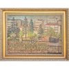 Nimet Berdan 'Ankara' Tablo MÜYB 50x70cm 1 Nimet Berdan - Türk Kadın Ressam - Ziraat Bankası Lojmanları Bahçesi - İmzalı ve Tarihli 'Nimet Berdan 1969' (sağ alt) - Mukavva Üzerine Yağlıboya - 50.00 x 70.00 cm