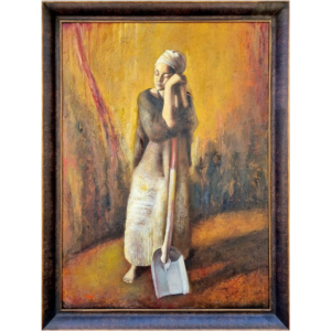Eser AFACAN (1953-) - Süryani Ressam - Tuval Üzerine Yağlıboya Tablo - "Deserving the Dream" (Rüyasını Hak Etmek) - İmzalı - 'Afacan' - 130.00 x 95.00 cm