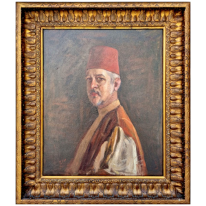 Feyhaman Duran - (1886-1970) - Tuval Üzerine Yağlıboya Tablo - "Said Halim Paşa" - İmzalı ve Tarihli (sol alt) - 'Feyhaman 30' (1914) - 80.00 x 65.00 cm